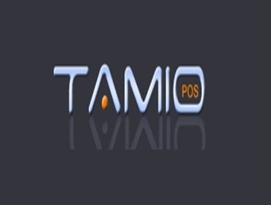 Official logo for Tamio POS, a robust and multilingual Point of Sale system certified MEV-Web for restaurants, bars, and food trucks in Quebec.
